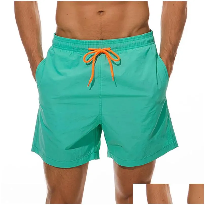 Heren zwemkleding escattech man zwem shorts stammen strand bord zwembroek zwembroek zwempakken heren hardlopen sporten surffing 220419 drop levering dh8lp