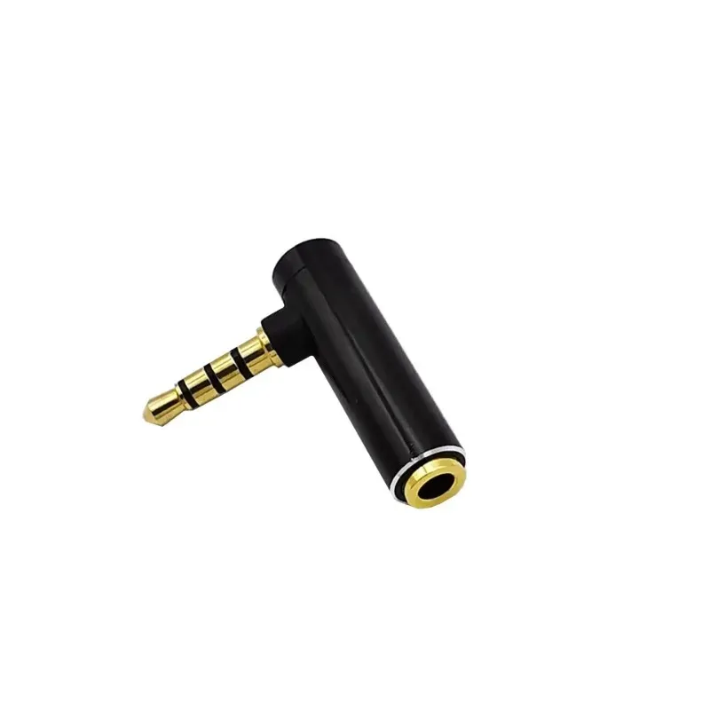 2024 Connecteur audio 3,5 mm 3.5 Jack Angle droit femelle à 4poles de stéréo masculin Plugure stéréo l