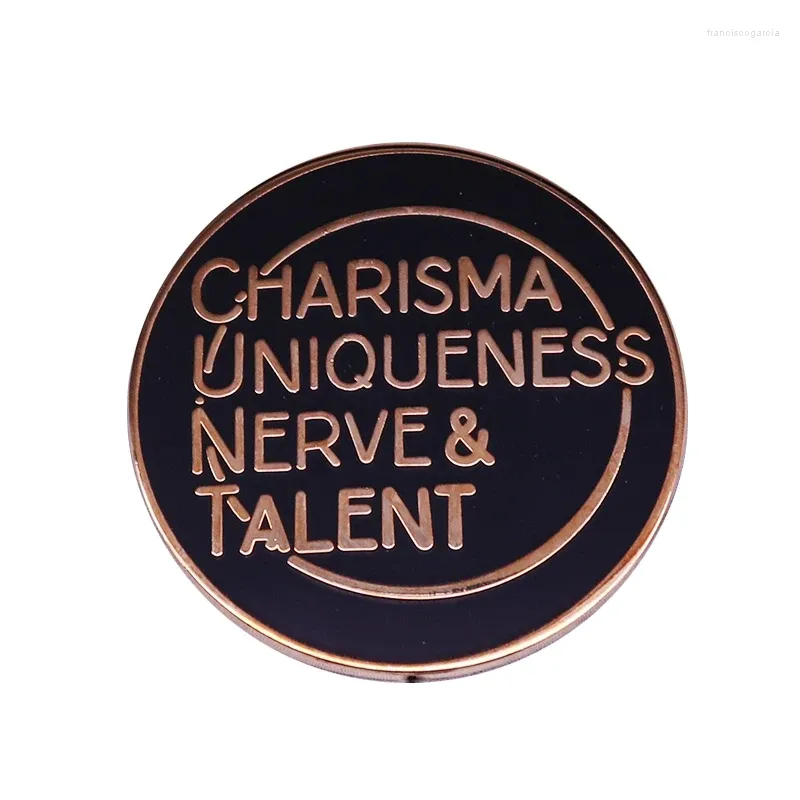 Brooches Charisme Uniceness Nerve Talent Badge