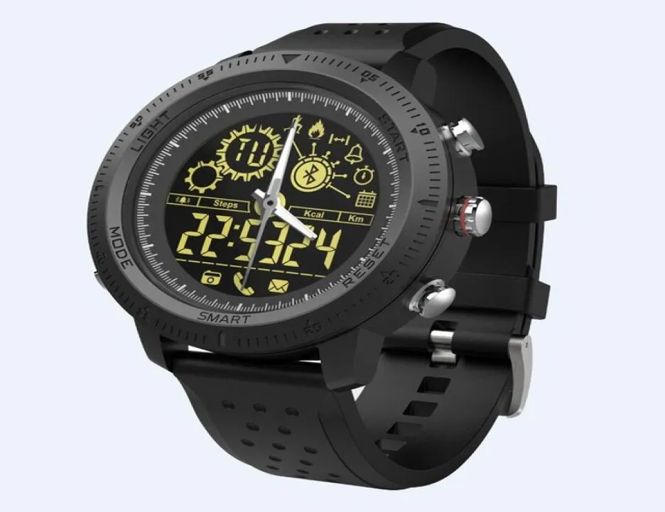 Compass Smart Watch Fitness Tracker Sportactiviteit Smartwatch Bluetooth -stappenteller Deep waterdichte polshorloge voor Android iPhone1804402