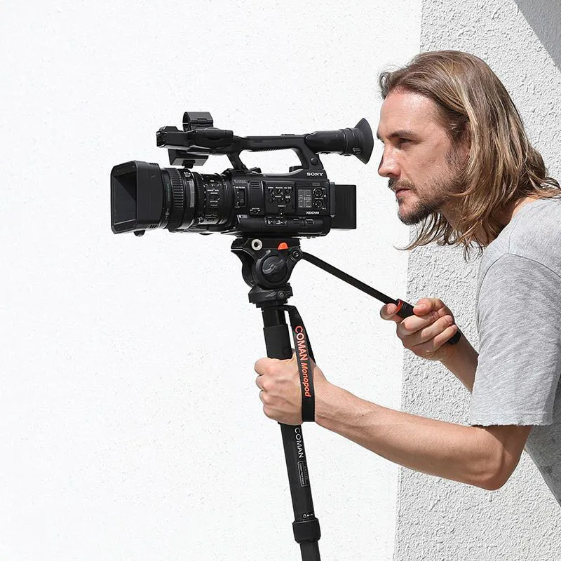 PH3 Monopod Gimbal Kop – CNC Aluminium, Arca Swiss Plaat – Maximale Belasting 10 Kg, Voor Telelenzen