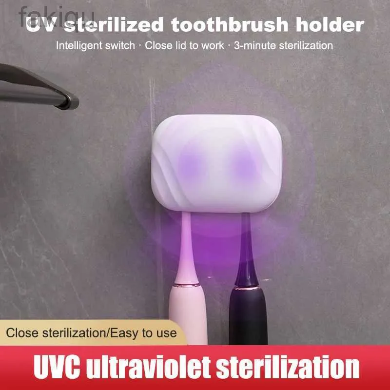 Toothbrush Sanitizer Blue Light Uv Head Disinfection Box Drying Sterilizer Rechargeable Portable Holder 240414