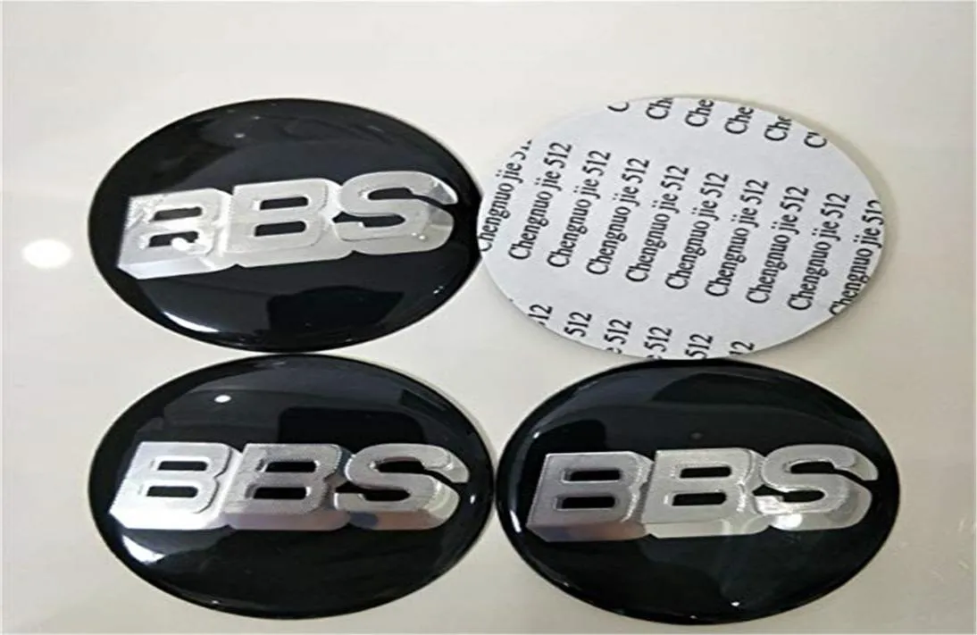 BBS Car Wheel Center Cap Emblem Badge Stickers Black Silver01024434