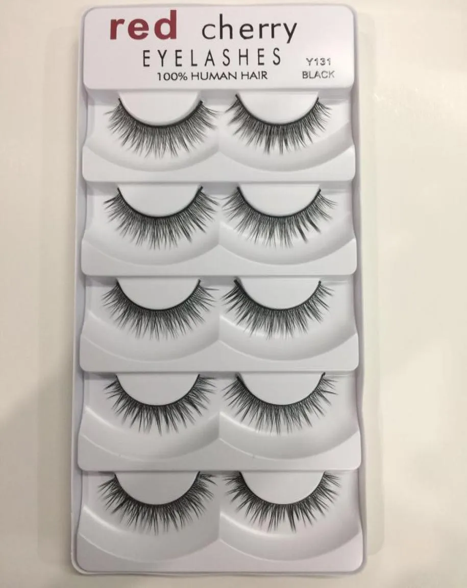 Red Cherry False eyelashes 5 pairspack 8 Styles Natural Long Professional makeup Big eyes6198726