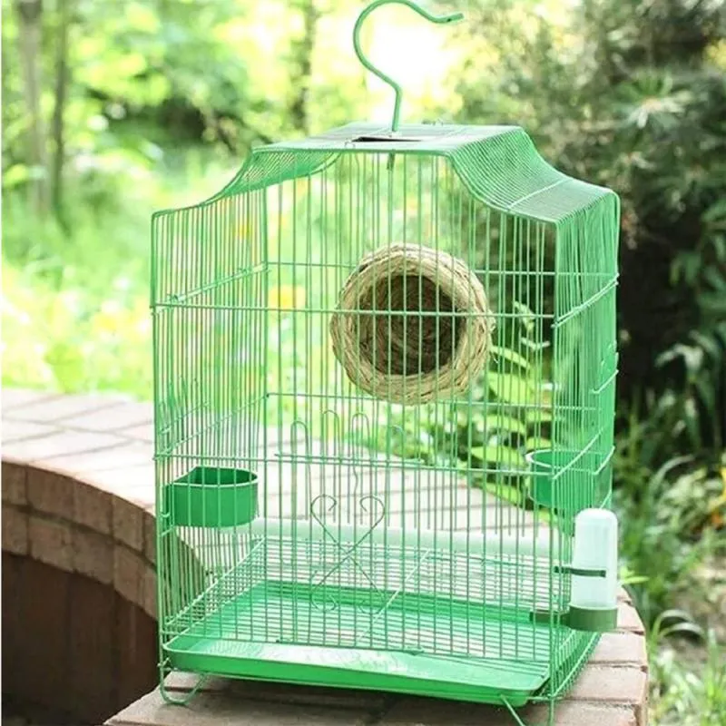 PullOut External Parrot Feeder, 3 In 1 Bird Feeder Parrot, Long-Lasting Outdoor Use, Bird Feeders House, Decorative Transparent Bird Bath Tub Easy To Clean, For Finch And Hummingbird, Patio (Green