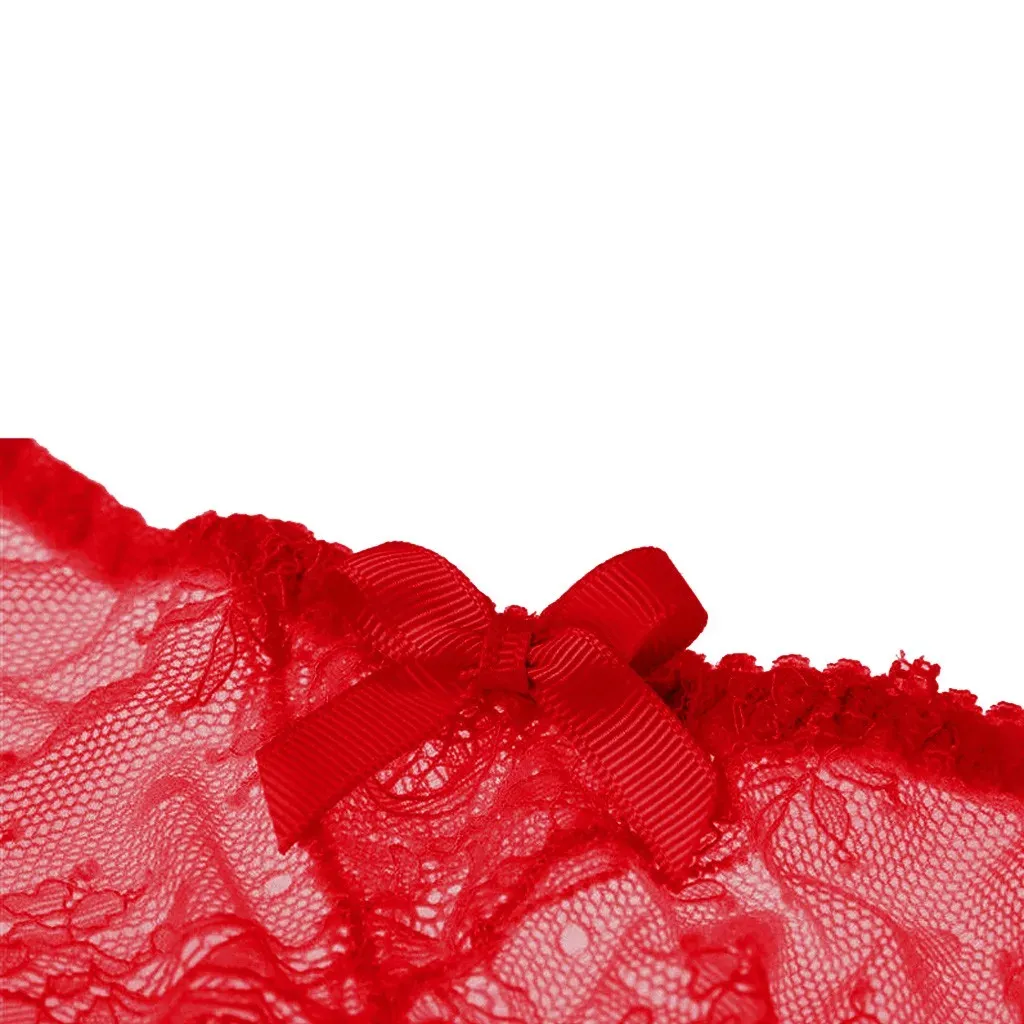 dodgers garter belt 4 Piece Lace Lingerie Set With Corset and Garter Straps main image 0