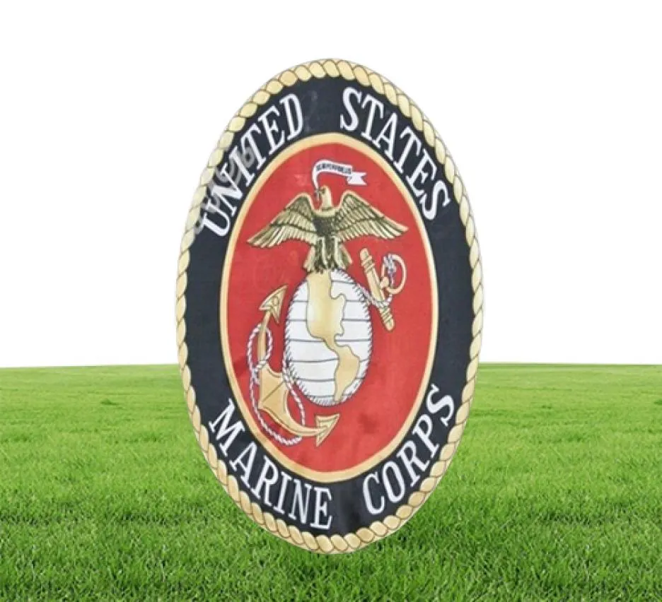 Zwart USMC Marines Marine Corps Emblem Flag 3ft x 5ft Polyester Banner Vliegen 150 90cm Custom Flag Outdoor3952703