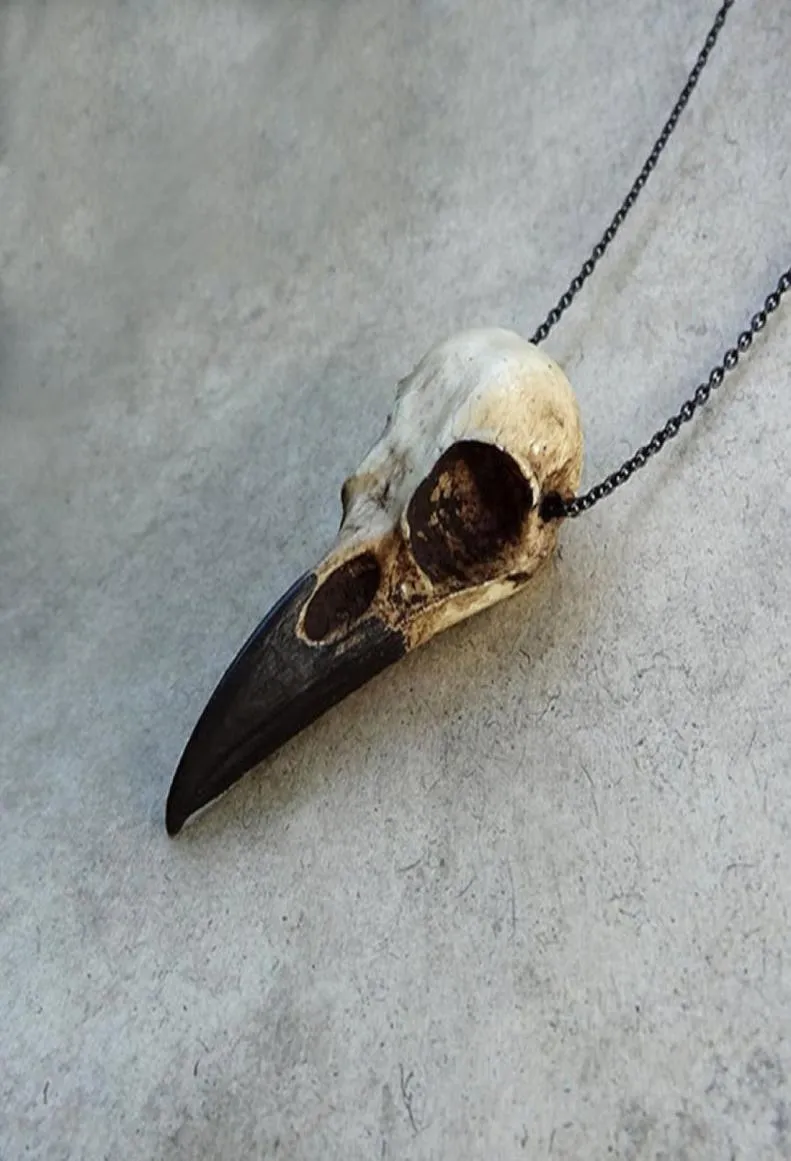 3d Raven Resin Raven Magpie Crow Poe Gothic GiftholowoLaren Skull Dechlacegoth Bird Jewelry8760361