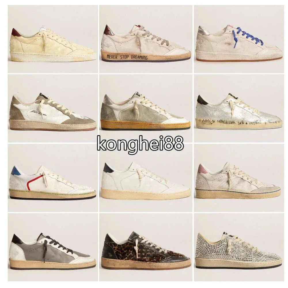 Chaussures habillées de concepteur de luxe Chaussures décontractées Golden Ball Star Sneakers décontractés Do Old Dirty Star Sneakers Qualité Femmes classiques Chaussures