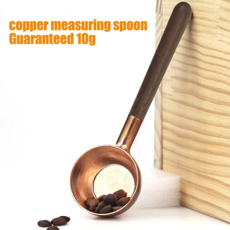 Кофе Scoops Медная ложка 10 г измерения чашки кухни измерение инструментов измерение ложки чайные ложки фасоль