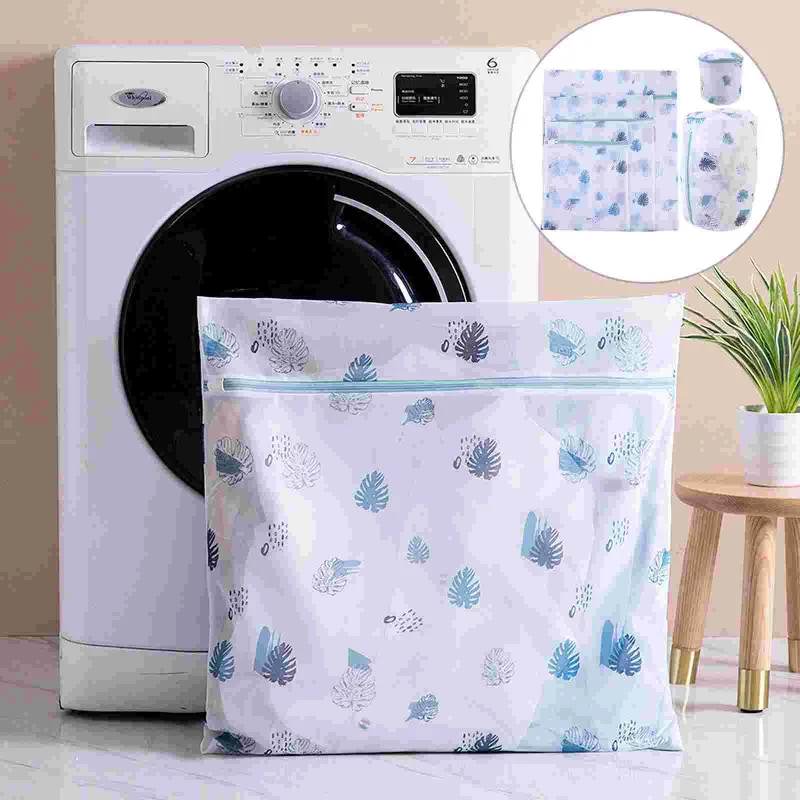 Sac à linge 5pcs feuilles ménagères vêtements durables de vêtements de lavage de lavage