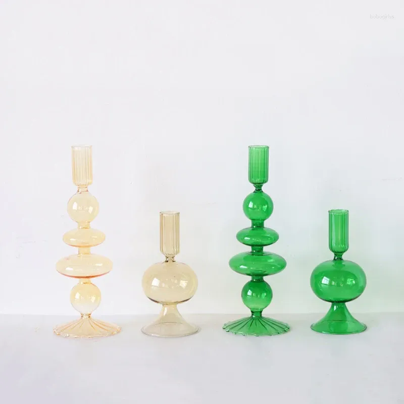 Kerzenhalter Nordische Vase für Hochzeitsdekoration Dekorative Wasserhydrokultur Tisch Ornamente Blumen Arrangement Glassehalter