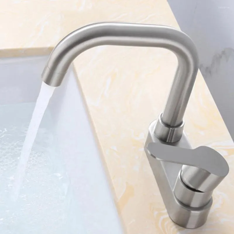 Bathroom Sink Faucets 1PC 304 Stainless Steel Basin Faucet Tap Cold And Mixer Bathtub Thermostats Showers Bathtubs Part