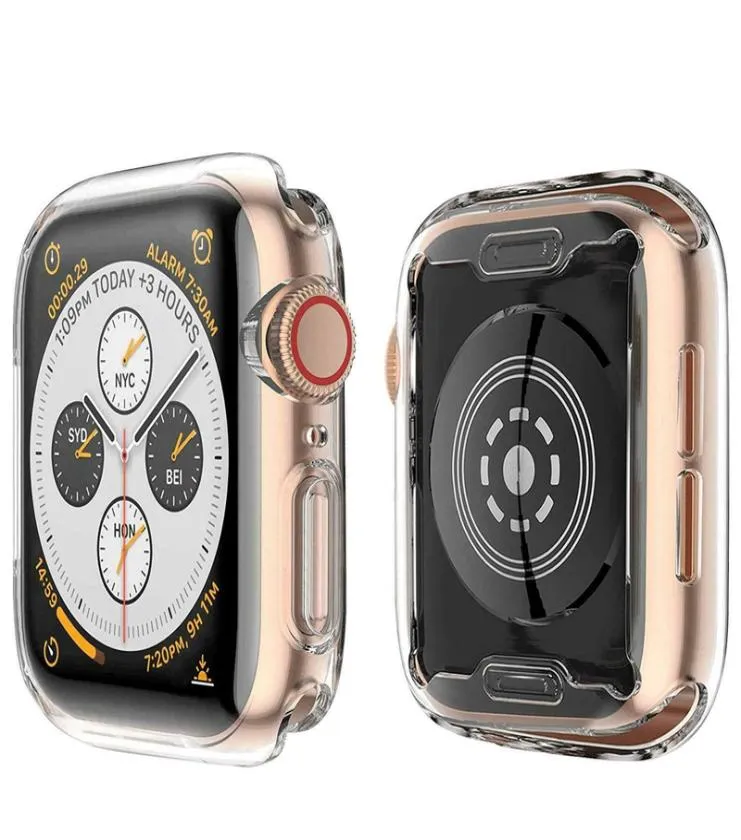 Apple Watch 4 -fodral med Buit i TPU -skärm Protectorall runt skyddsfall HD Clear Ultrathin Cover för Apple IWatch Series5039887