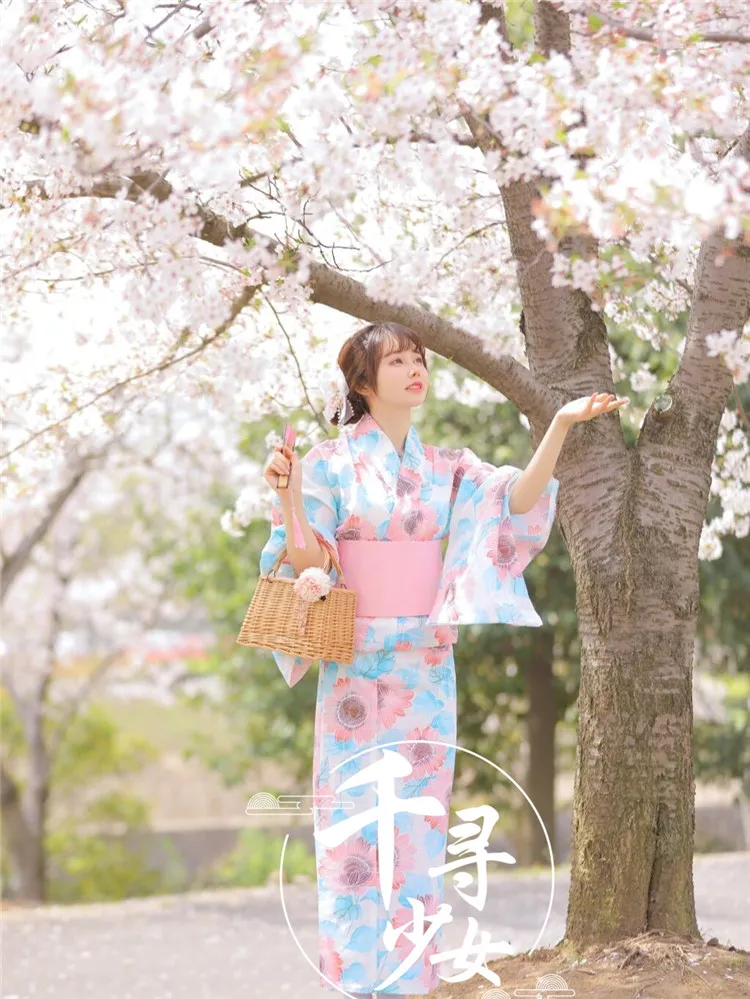 green emerald velvet dress Traditional Formal Japanese Kimono Women's Visiting Kimono Set Travel Orange / Traditional 160 Length Kimono + Belt main image 0