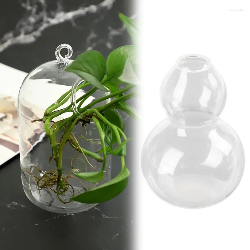 Vases 1PC Verre Vase Hydroponic Vase Transparent arrangement de florais Art Desktop Planter Office Office Garden décoration Home Decoration