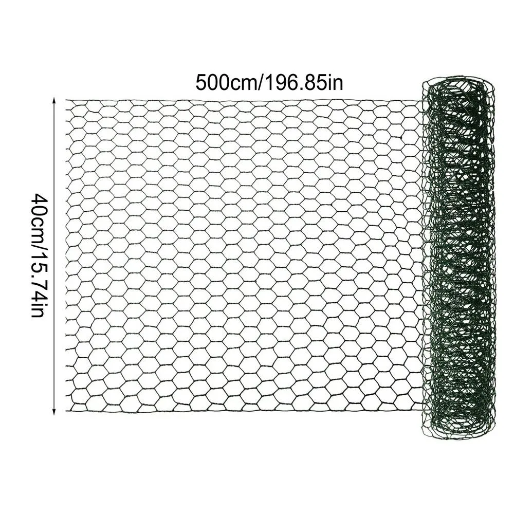 TOYPOPOR Chicken Wire 40cm X 10m, Anti-Rust Hexagonal