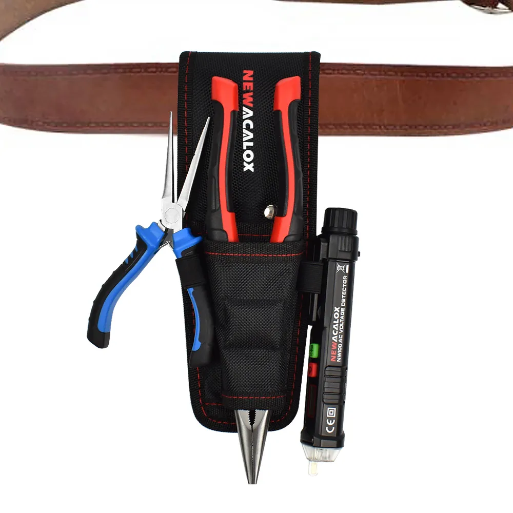 Heavy-Duty Tool Pouch With Belt Clip – 1680D Oxford Fabric Mini Organizer For Nails, Screws & Bolts – Electrician, HVAC, Plumber, Carpenter