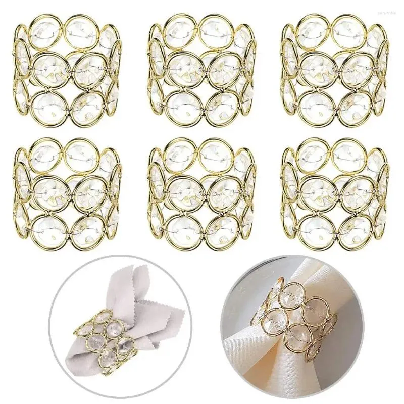 Decoração de festa 6pcs /lot buckle placa de casamento de fivela de papel toalha de papel toalha de ouro cor de ouro