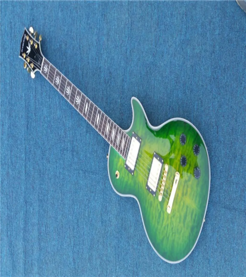 Buona Cina a buon mercato Cina Electric Guitari White Block White Inlay Mogania solida Mogania Solida Disponibile 5185475
