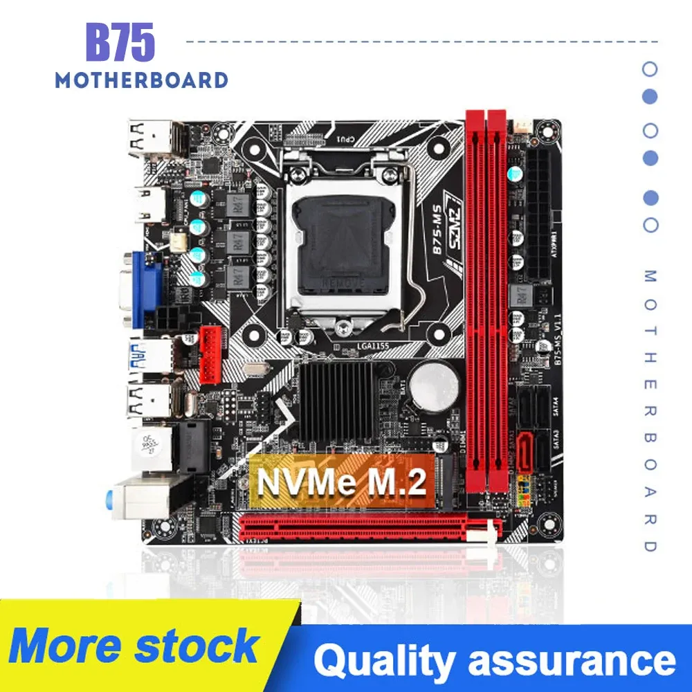 Płyty główne B75 MS płyta główna ITX LGA 1155 SPOSPILC I5 i7 Proces 16 GB Pamięć MAE MAE DDR3 MINI ITX MAINBOOD