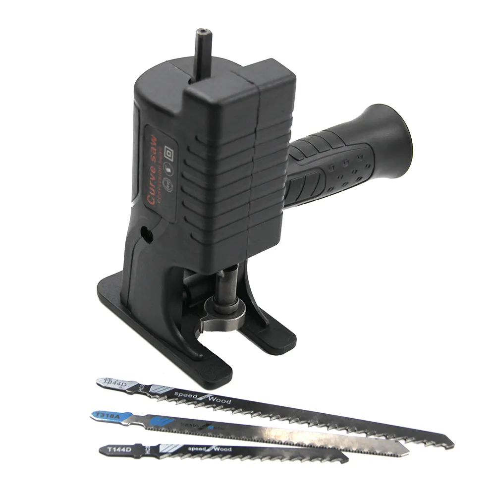 Reciprocating Saw Adapter, Electric Drill Modified Tool Attachment With Ergonomic Handle For Wood And Metal Cutting