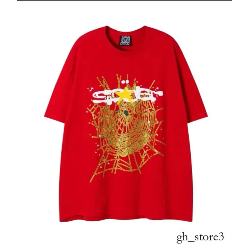 Sp5der Spider Shirt Hommes Tee Shirt Designer Mens Tees Red Rose Spider Mens T-shirts Young Thug 555555 Angel Tshirt Men Womens T-shirts Broidered Spider T-shirt 999