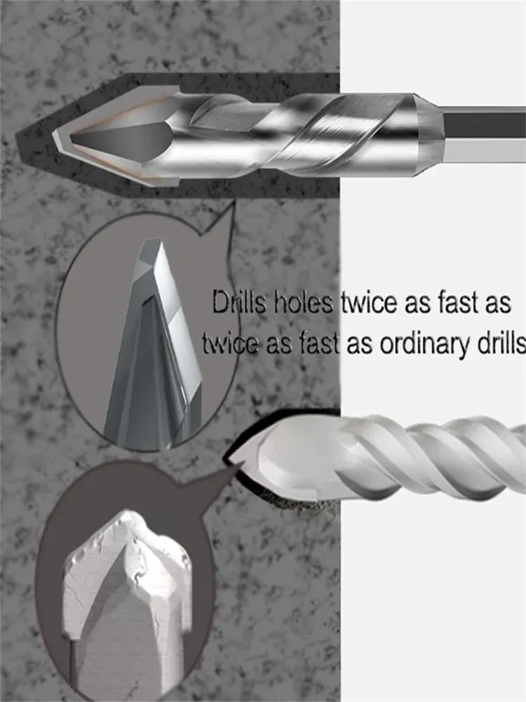 Triangle Drill Bits Set 6 8 10 12mm Hard Alloy Triangle Tile Glass Ceramic Metal Wood Plastic Drilling Tools From Homepro14 6.38 DHgate.Com