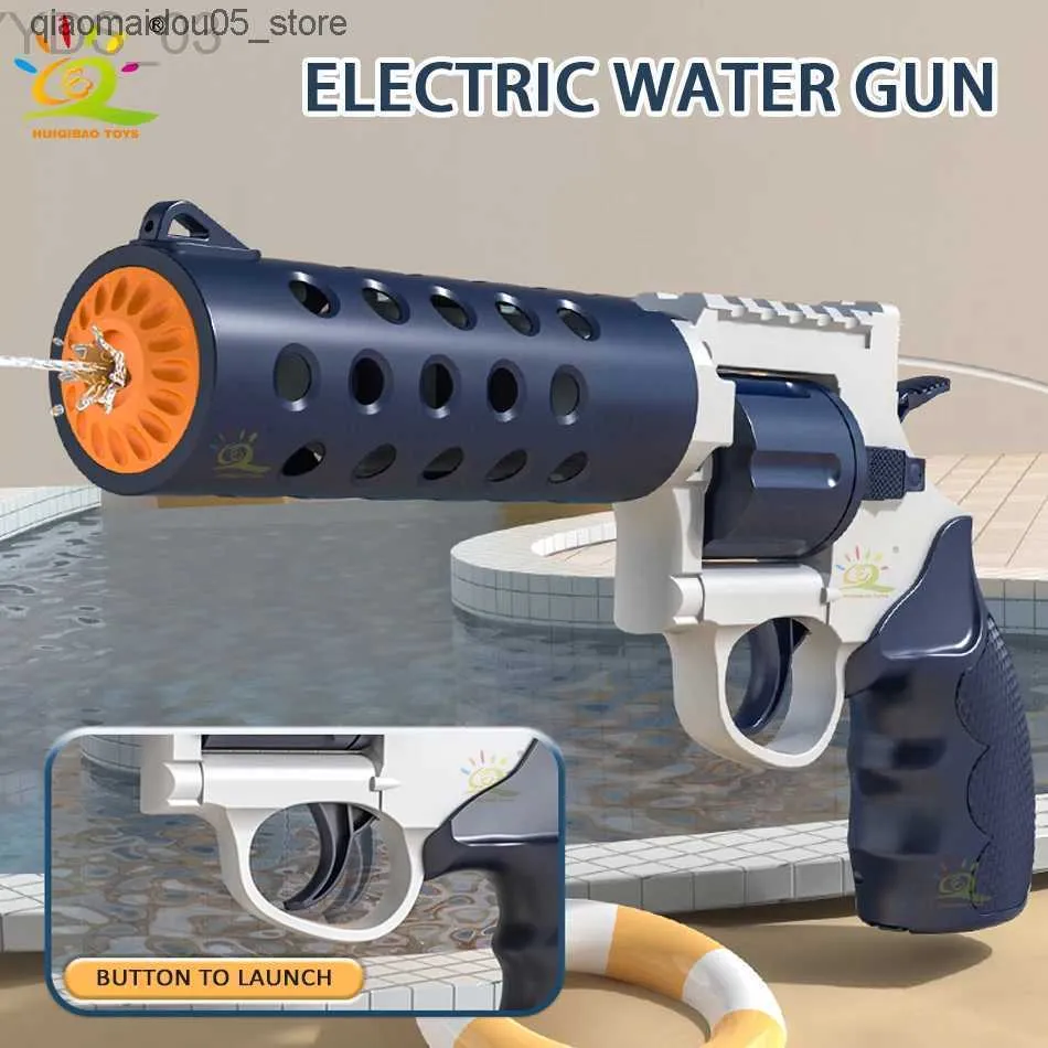 Sand Play Water Water Fun Gun Toys Huiqibao Backpack elettrico automatico combattimento estivo giocattolo che assorbente pistole per la spiaggia da spiaggia per esterno per bambini per bambini adulti YQ240307 Q240413