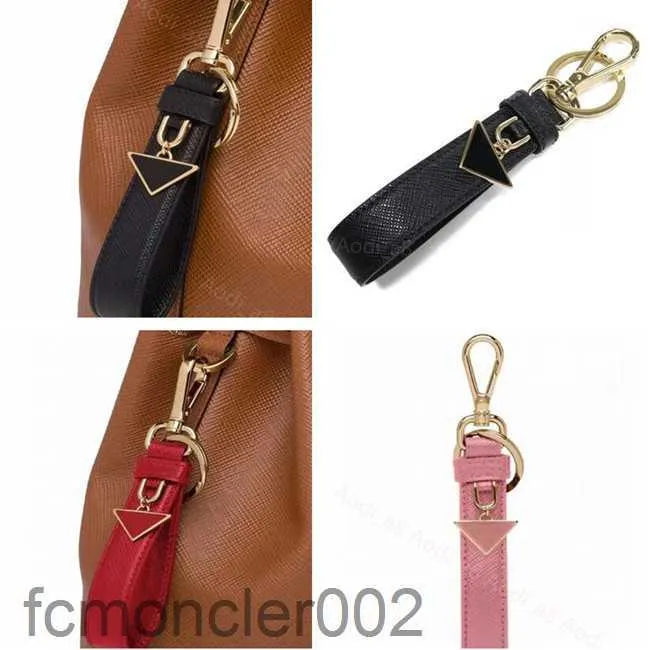 Luxury Brand Keychains Fashion Bag Pendant Men Women Car Key Chain Prad Keyring Designer Leather Keychain Very Cute Lover Accessories KCQJ