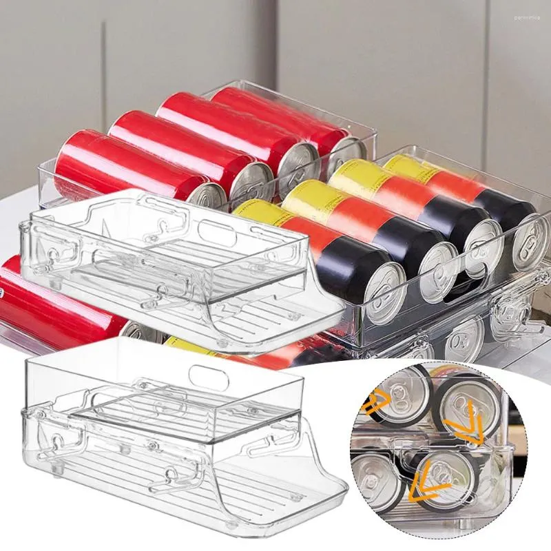 Boîte de boisson réfrigérateur de rangement de cuisine Étui de magasin de soda cola multifuncional pour la maison