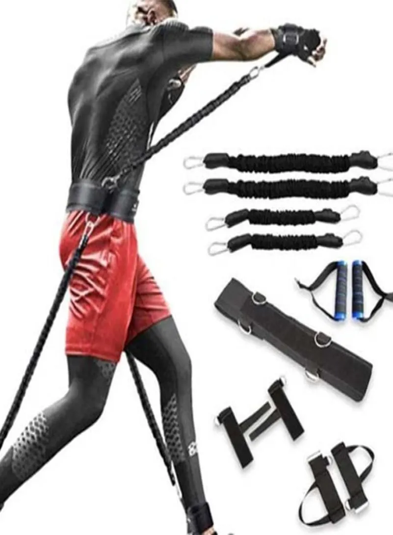 Fitness Resistance Band Set For Boxing On Legs And Arms Fitness Band Muay Thai Home Gym Bouncing Strength Training Equipment8787381