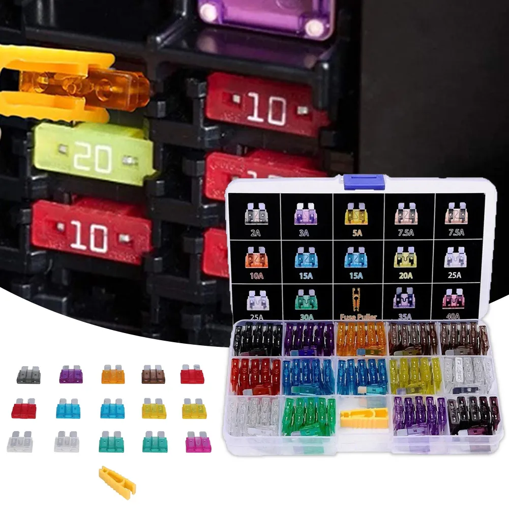 Mini Auto Mini Auto Fuses Assortment Kit 100/140/With Storage Case And ...