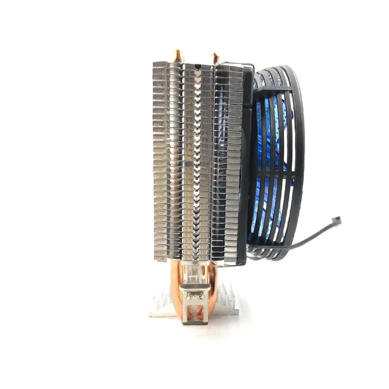 2 Pure Copper Heat Pipe CPU Cooler Fans Heatsink For LGA 1150/1151/1155 ...