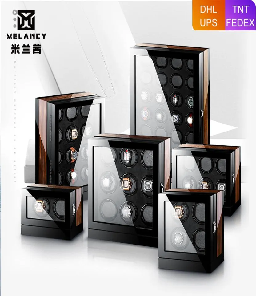 Nuova versione Watch Winder per orologi automatici Orologi in legno Orologi Box Orologi LJ2011261687980