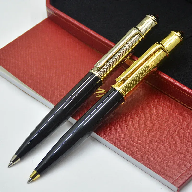 Stylos califormes stylos à bille de luxe avec baozhu dans le haut écrivant des fournitures de bureau de haut niveau en forme de papeterie cadeau