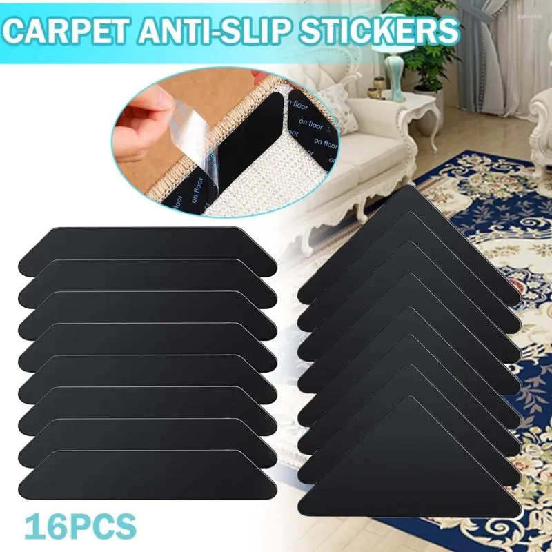 Tapis de bain 16pcs Autocollant de tapis de tapis antidérapant Autocollant de tapis à fixation de bricolage durable
