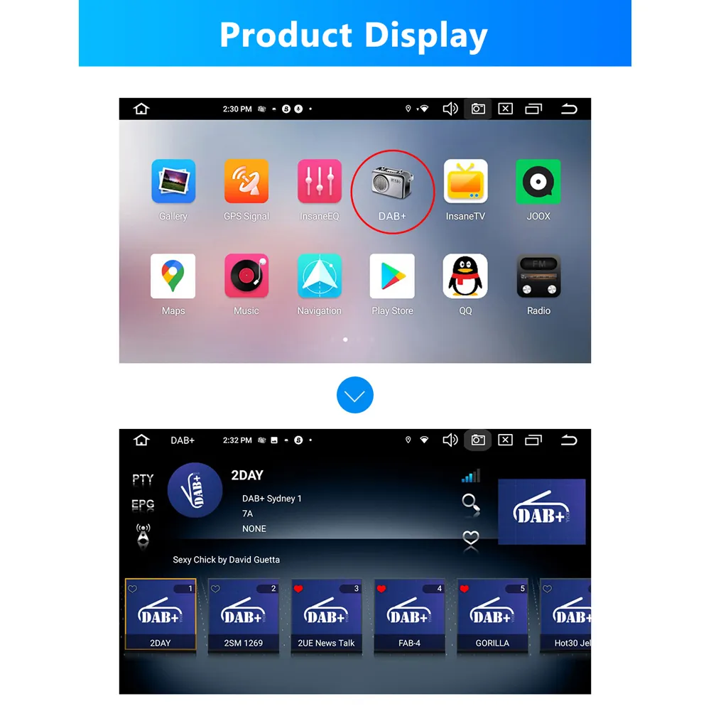 Car DAB+ Box Antenna Aerial DAB+ Box Radio Receiver Adapter Car Radio ...