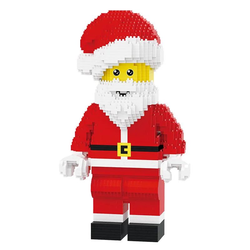 BLOCX TOYS Christmas Blocks Santa Claus Building MicroBlocks Set ...