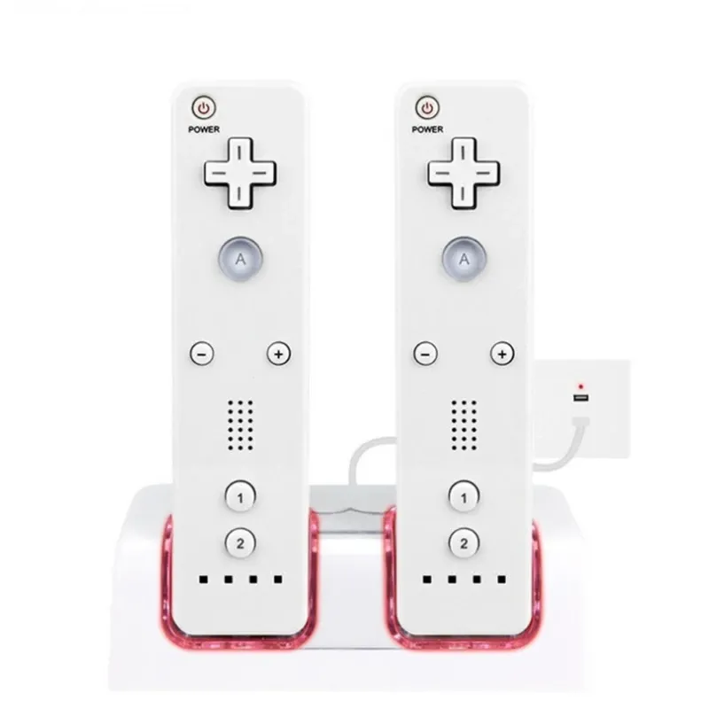 SERVANT KX4A DUALSEATER CHARGEUR AVEC LA POIGNE LETURE BLEU POUR CONTRÔLEUR WII Twoinone Double charge de chargement TwoInone Charging Dock