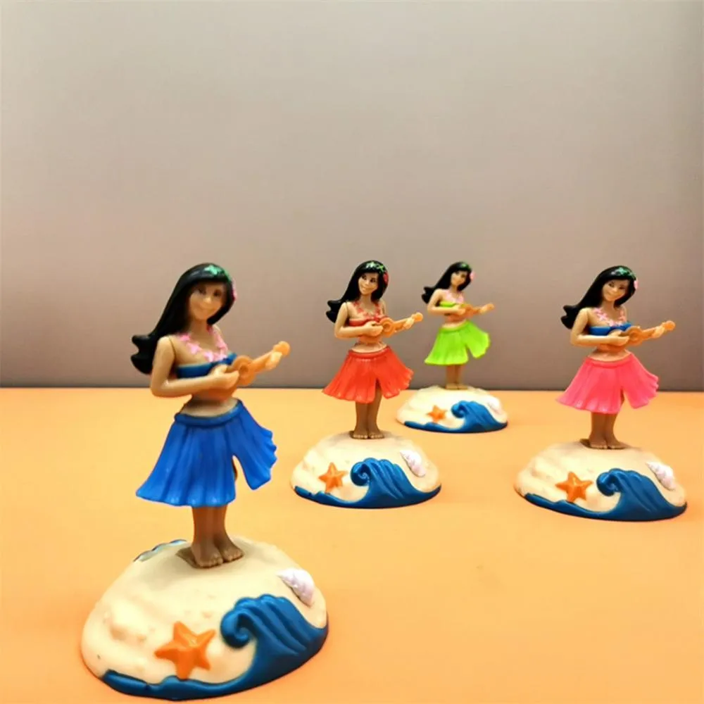 Shaking Head Doll Dancing Hula Girl Swinging Hawaiian Girl Solar Swinging Doll e
