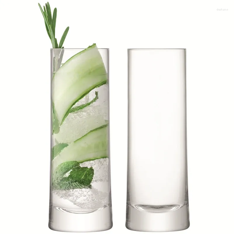 Vasos Crystal Glass Cup de bebida gelada de vinhos com gás