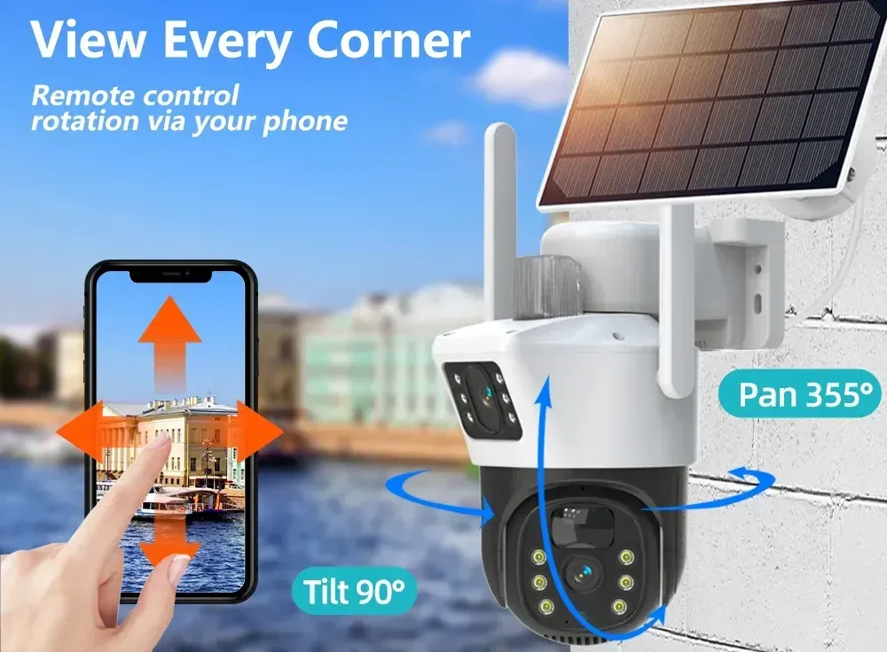 4G Solar Camera 4K 8MP Dual Lens Dual Screens Outdoor Waterproof Solar 4g-solar-camera-4k-8mp-dual-lens-dual-screens-outdoor-waterproof-solar