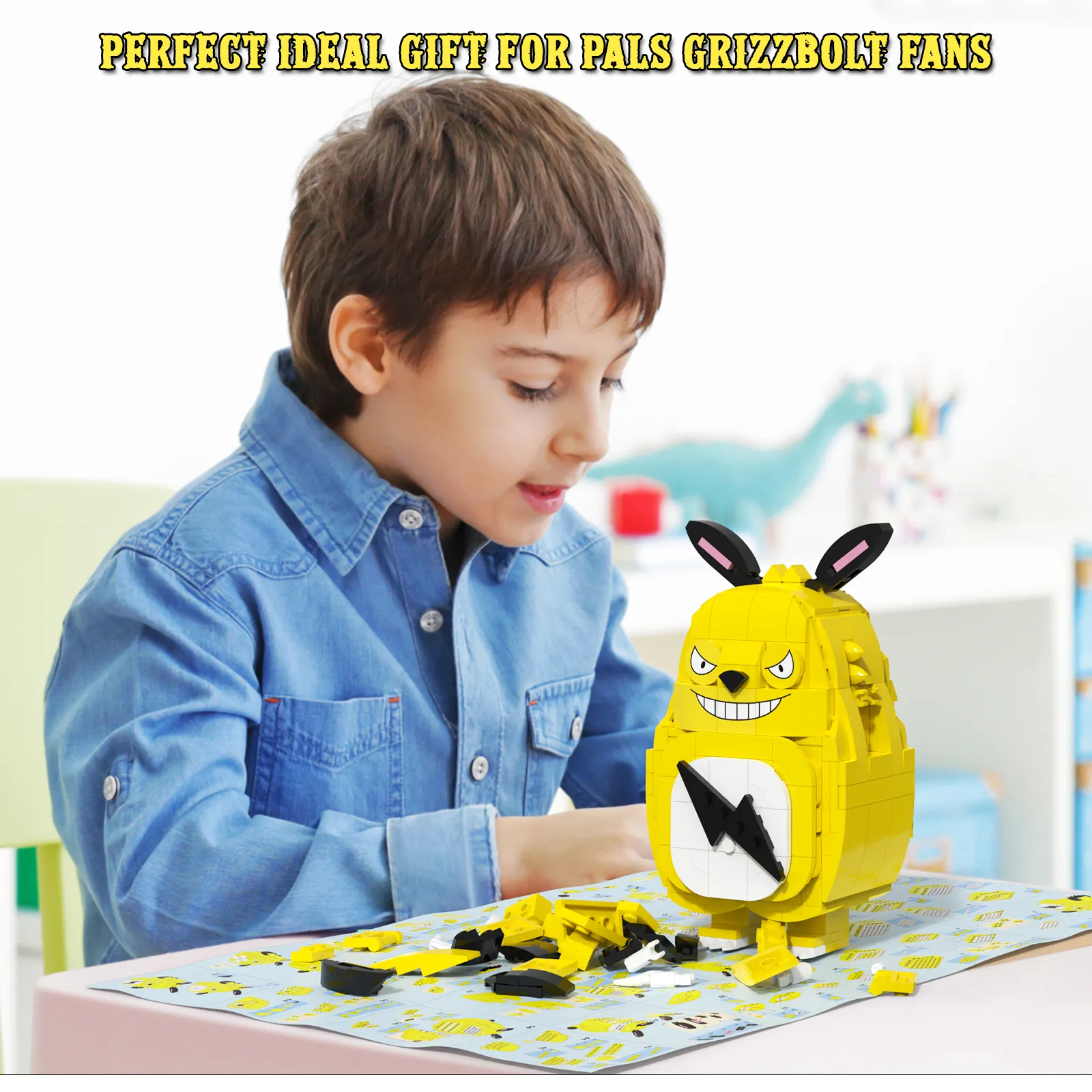 324-Piece Palworld Building Blocks Set with Grizzbolt, Lamball, Cattiva ...