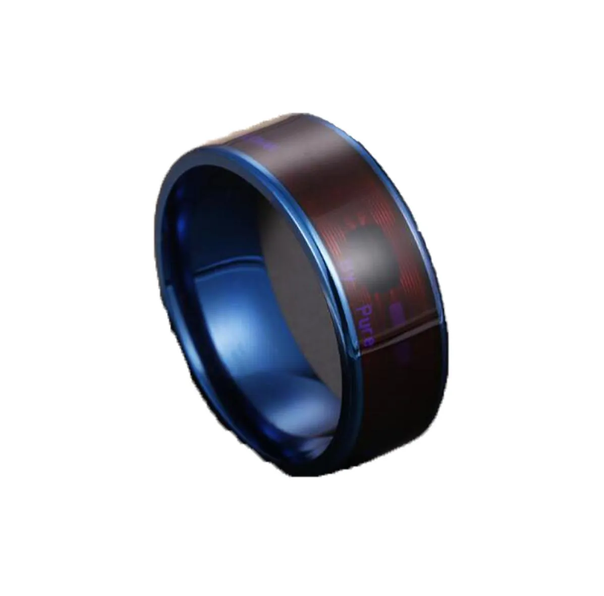 Модный NFC Smart Ring в сопоставлении нержавеющей стали с помощью NFC Tools Pro App7432031