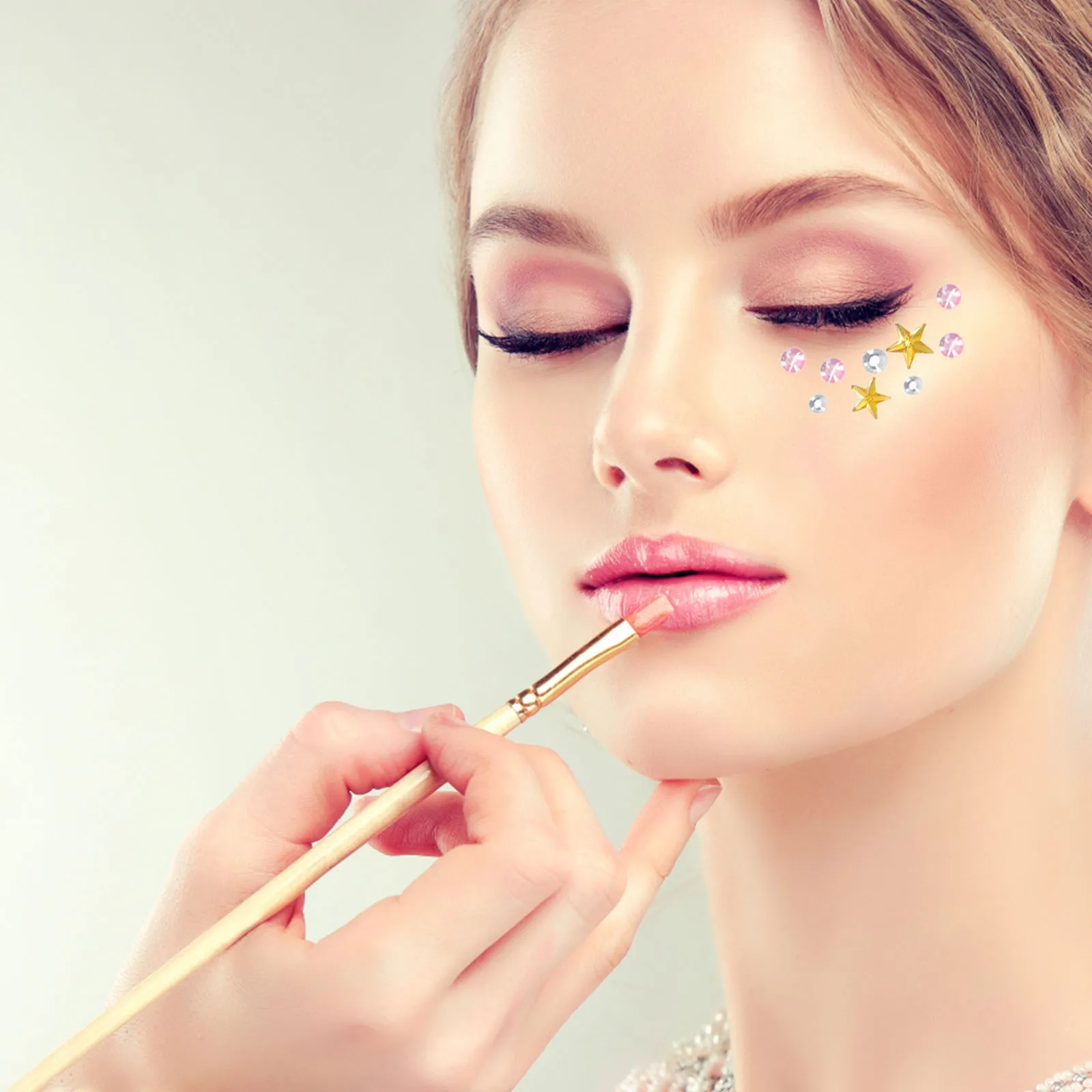 wholesale Shimmering Crystal Eye Face Gems 6 Sheets of Adhesive Rhinestones for Glowing Makeup Body Art
