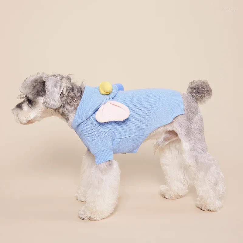 Sweater de vêtements pour chiens Sweater à sweat à sweat pour animaux de compagnie Vêtements de mode Dogs super petit mignon chihuahua imprimé automne hiver bleu garçon mascotas