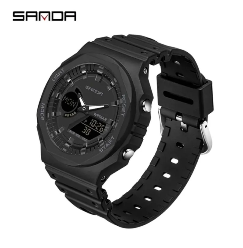 Sanda Casual Men039s Watch 50m Imperproof Sport Quartz Watch for Male Wristwatch Digital G Style Shock Relogie Masculino 22055222326