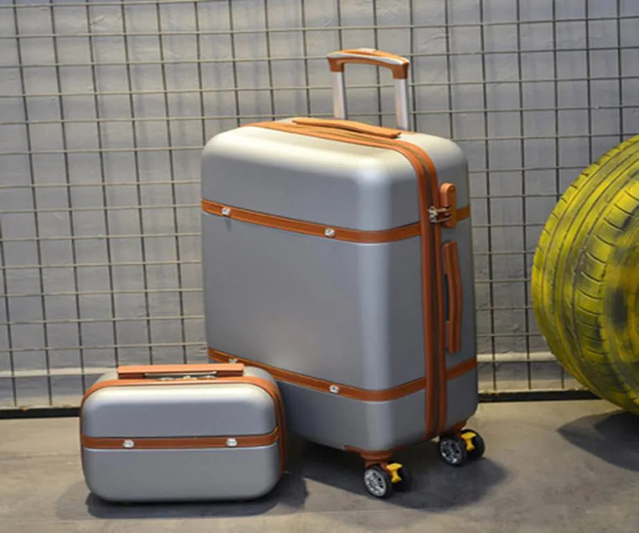 Irisbobs New Design Whole Suitcase with ABS Hard shell Carry on Travelling Single Trolley Luggage9136155