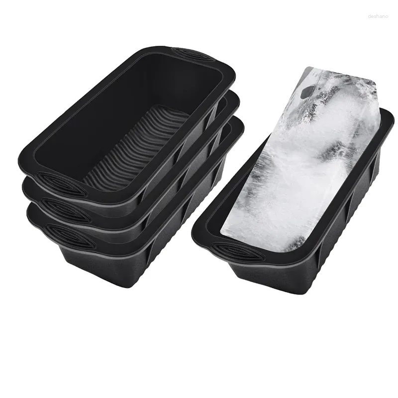 Moldes de cozimento molde de gelo de 4 peças 9,4lbs cubos de gelo para merda fria ou refrigeradores sílica gel reutilizável chiller de banho de silicone